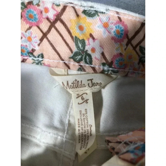 Matilda Jane white pants size 6 - Picture 2 of 3